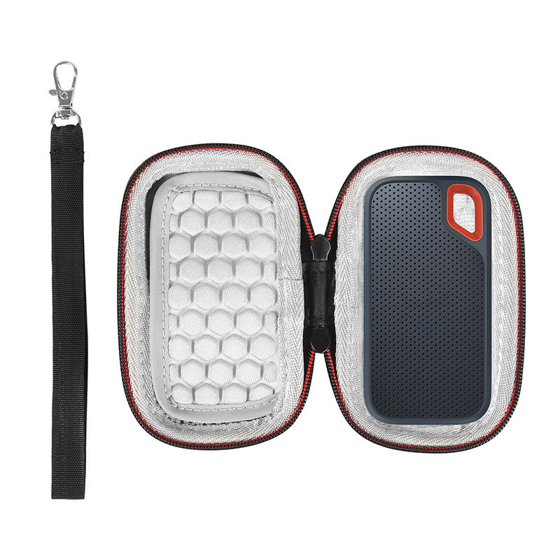 Hard EVA Carrying Travel Bag SSD External Hard Disk <strong>Case</strong> for <strong>SanDisk</strong> Extreme Portable E61 500GB <strong>1TB</strong> 2TB Type-C USB 3.2