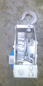 Worm Gear Chain Pulley Block 1 Ton Capacity Manual Lifting <b>Hoist</b> for Gantry Crane Material Handling Equipment - Product Image 2