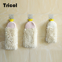 Lint Free Chenille Hanging Hand Towel Balls, Ultra Absorbent Quick Dry Microfiber Chenille Hand Towels for Home Kitchen Bathroom