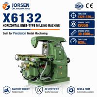 Fraiseuse horizontale à genouillère de haute précision X6132, équipement de fraisage de métaux robuste pour la fabrication industrielle