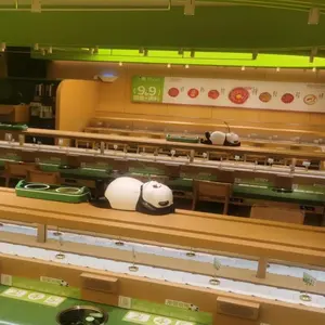OEM Super Silent Food Delivery Sushi Train Great Materials Hot Sale Food Conveyor Sushi Train With Computer Control