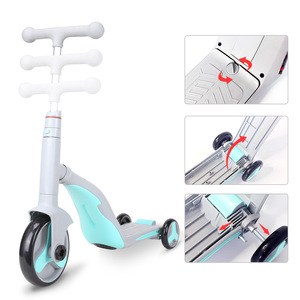 Nouveau modèle de trottinette 3-en-1 pour enfants, trottinette à pédales 3 roues pour enfants, trottinette bébé à siège avec lumière et musique, vente chaude - Product Image 6