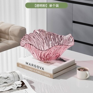 Petal Shaped Fruit Bowl Plastic Transparent Home Decor Serving Dish For Living Room Coffee Table Snacks Fruits Salad - Product Image 4