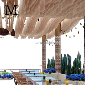 <span class=keywords><strong>Tende</strong></span> di garza di lusso a soffitto azionate dal vento per feste di matrimonio eleganti decorazioni per la <span class=keywords><strong>sala</strong></span> di nozze - Product Image 2