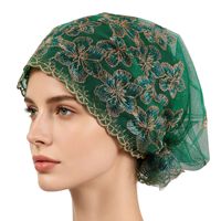 Chapeau d'été élégant ajouré 2026, nouveau design, en dentelle brodée de haute qualité, style queue de poisson, ouvert sur le devant, en maille