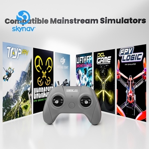 Manette de simulation de <span class=keywords><strong>drone</strong></span> FPV STARTRC S8 V3, 4 modes, pour <span class=keywords><strong>simulateur</strong></span> de <span class=keywords><strong>vol</strong></span> <span class=keywords><strong>DJI</strong></span> Liftoff SkyDive, contrôleur d'entraînement RC - Product Image 2