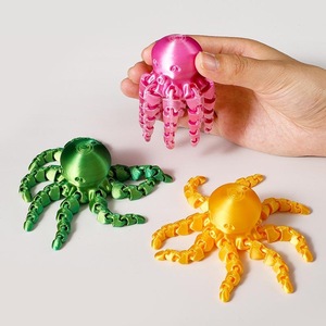 3D in đồ trang trí từ bạch tuộc & mực mô phỏng động vật mô hình làm bằng tay với thủy tinh di chuyển khớp đồ chơi trẻ em - Product Image 3
