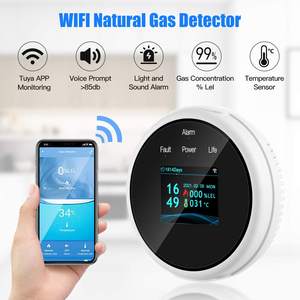 Sensor de Fugas de Gas WiFi Tuya Smart Life con Pantalla LED, Detector de Gas LPG Inteligente para el Hogar, Alarma de Temperatura, Certificado CE - Product Image 2
