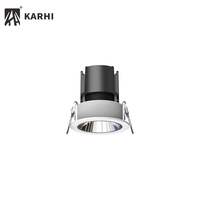 Boîtier en aluminium haut de gamme Dia65 7W réglable secondaire Chrome noir blanc or plafond Led encastré Led Downlight Spot