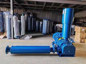 Soplador de raíces de tres hojas, aireación al vacío, 18,5 ~ 110 KW, aumento del contacto con oxígeno disuelto para tratamiento de aguas residuales - Product Image 3