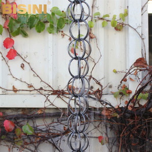 Fait à la main style japonais pour <span class=keywords><strong>le</strong></span> réveil de la famille, anneaux en acier inoxydable, chaînes de pluie, monoarc en cuivre noir - Product Image 6