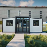 Maisons conteneurs préfabriquées modulaires extensibles en acier de 20 et 40 pieds, prêtes à l'emploi, avec salles de bain pour hôtels, villas et appartements