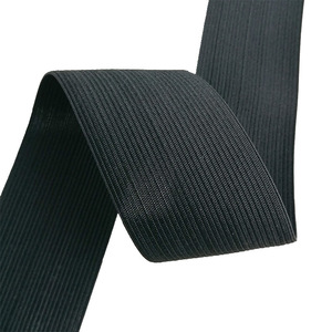 20mm 25mm Noir Blanc Couleurs Textiles de Maison Polyester Bande Élastique Haute Élasticité Vêtement <span class=keywords><strong>Plat</strong></span> Tricoté Bandes Élastiques pour la Couture - Product Image 2