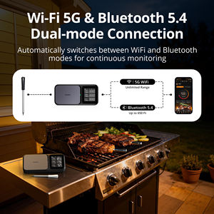 Contrôleur <span class=keywords><strong>de</strong></span> barbecue INKBIRD INT-33-BW avec connexion Wifi et Bluetooth, ventilateur inclus, pour barbecue à gaz, Kamado, Green Egg - Product Image 2