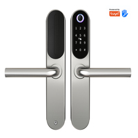 Cerradura Inteligente Impermeable Tuya WIFI Ttlock BLE, Acero Inoxidable 304, Lector de Huellas Dactilares, Compatible con la Nube, para Puertas de Vidrio/Madera/Aluminio
