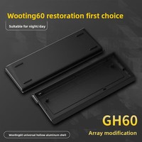 Boîtier de clavier magnétique personnalisé en alliage d'aluminium H60 pour Wooting60HE MAD60, vente en gros