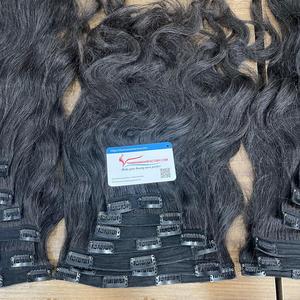 Nouveau type d'extension de cheveux vietnamiens 100% Clip In From Thanh An Viet Nam Pas d'enchevêtrement Pas de perte de cheveux Prêt à expédier Genius Weft - Product Image 6