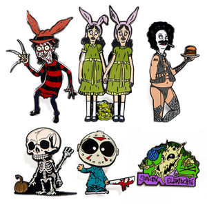 Hochwertige benutzer definierte Horror Emaille <span class=keywords><strong>Pin</strong></span> Abzeichen Frauen Brosche Anstecknadel Kleidung Accessoires - Product Image 5