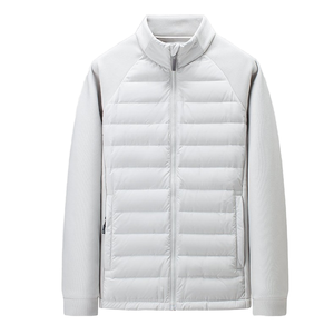 เสื้อแจ็คเก็ตผู้ชายสไตล์ใหม่สำหรับฤดูหนาว คอตั้ง ผ้าถักหนา แขนยาว แฟชั่น อุ่นสบาย ลำลอง ซิป ปิด ผ้าใยสังเคราะห์ 95% ไม่หดตัว - Product Image 1