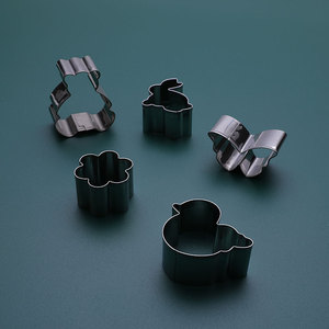 5 Chiếc Dụng Cụ Cắt Bánh Quy Hình Gấu Gà Hoa Bướm Thỏ Tự Làm Bánh Bằng Thép Không Gỉ <span class=keywords><strong>Mini</strong></span> - Product Image 6
