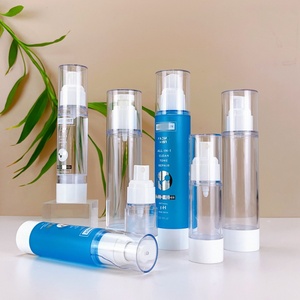 Refillable Luxury 15 30 50 80 100 120ml AS Plastic Fine Mist Airless Spray <b>Pump</b> <b>Bottle</b> for Cosmetic Lotion Cream - Product Image 1