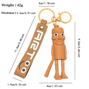 Llaveros de goma al por mayor, diseño <span class=keywords><strong>anime</strong></span> clásico, montaña, mar, dibujos animados, llavero duradero, colgante de moda exquisito para llaves de coche - Product Image 5