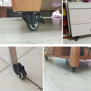 Profession eller Lieferant Schwenkbares Kugellager rad Leichtes 50mm 65mm 75mm PVC-Lenkrad mit Doppel bremse - Product Image 6