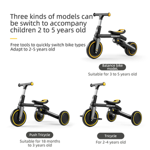 ROCKBROS Vélo d'équilibre pour bébé léger à 3 roues Roues pliantes réglables en hauteur Vélo d'équilibre pour enfants - Product Image 3