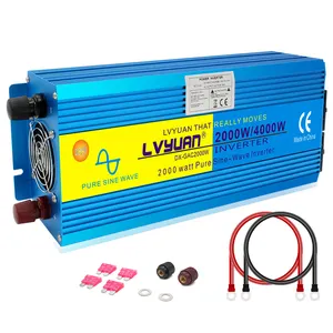 Pure Sine Wave Power Inverter 4000W 2000W DC 12V 24V 48V to AC 220V Frequency Converter 50hz 60hz