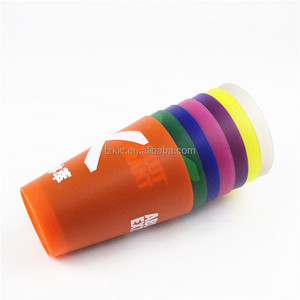 Tasse givrée de 400ml avec logo personnalisé Tasse à boire de bière de fête réutilisable - Product Image 2