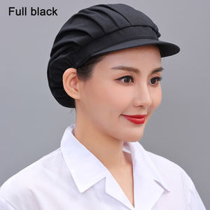 Vente en Gros Stock 100% Polyester à Carreaux Réglable Unisexe Chef Chapeaux Noir Blanc Rouge Bleu Marron Respirant Four Seasons Food - Product Image 4