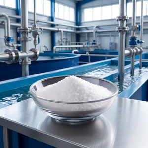 Poliacrilamida Aniónica y Catiónica PAM CPAM APAM, Floculante para Tratamiento de Aguas Residuales de Petróleo, CAS 9003-05-8 - Product Image 1
