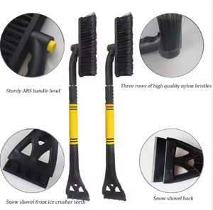 Rửa Xe Bàn Chải Mở rộng Xử Lý Với Silicone Squeegee Kính Thiên Văn Tuyết Bàn Chải <span class=keywords><strong>Ice</strong></span> <span class=keywords><strong>Scraper</strong></span> Cho Xe - Product Image 6
