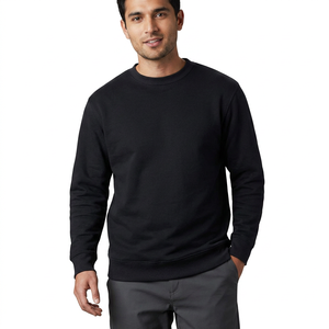 Sweat-shirt personnalisé 100 % coton respirant et thermique pour homme 2026 – Vêtements d'hiver brodés, unis et teints – Vente en gros - Product Image 1