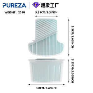 Distributeur de liquide de nettoyage pour rasoir électrique Pureza, 170 ml, pour Philips S9000, 7000, 5000 Series, en plastique, séchage rapide - Product Image 1