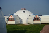 WMDT-003 tente géodésique en acier de luxe Glamping Dome House pour les événements