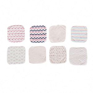 Lot <span class=keywords><strong>de</strong></span> 12 serviettes douces carrées pour la salive et le sueur, assortiment aléatoire <span class=keywords><strong>de</strong></span> serviettes <span class=keywords><strong>de</strong></span> <span class=keywords><strong>bain</strong></span> en coton en forme <span class=keywords><strong>de</strong></span> fleur pour bébés garçons et filles, soins pour bébés en voiture - Grande Vente - Product Image 4