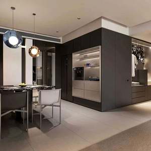 Ensemble complet de meubles de salon en bois de style moderne avec organisateur de couverts d'entrée - Product Image 2