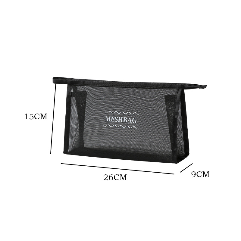 Mesh briefcase-black