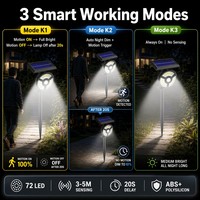 Lampe solaire à piquet pour extérieur, double installation, fixation murale ou insertion au sol, pour la décoration de clôture de jardin, LED blanc brillant