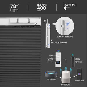 Persianas Enrollables Inteligentes ZSTARR Blackout, Persianas Celulares de Panal, Compatibles con Alexa y Google, Motorizadas Recargables - Product Image 3