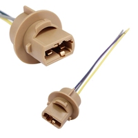 Faisceau de câblage pour ampoule LED CQL 3 fils T10 7443, adaptateur de connecteur de prise pour feux de positionnement T10 pour feux de gabarit latéraux automobiles