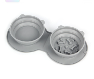 Силиконовая миска для домашних животных, 2 в 1 - Product Image 1