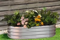 Bac à plantes en métal galvanisé, jardinières surélevées, sans pourrissement, sans rouille, taille et couleur personnalisées pour légumes et fleurs
