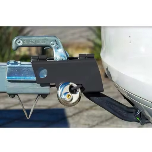 New RC Robust Iron Weatherproof Anti-Theft Drawbar Trailer Hitch Lock with Round Lock 1 Year Warranty Trailer Truck Use
