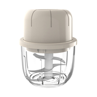 Fabrieksmodel 350ml Mini Elektrische Groentehakker PP & Glazen Kom Beschikbaar 6 Scherpe Messen Draagbare Babyvoedselhakker voor Knoflook