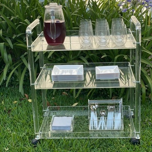 <span class=keywords><strong>Carrello</strong></span> portaoggetti in acrilico per cucina e soggiorno, scaffale mobile con maniglia e ruote bloccabili, <span class=keywords><strong>carrello</strong></span> multiuso per la casa - Product Image 5