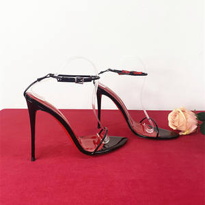 Tacones de Plataforma Rojos de 10CM 12CM, Nuevos y a la Moda, Zapatos de Tacón Alto y Fino para Mujer, Sandalias Elegantes - Product Image 4