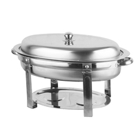 Plat de service professionnel en acier inoxydable pour buffet, chauffe-plat, matériel de restauration, fournitures hôtelières et événementielles