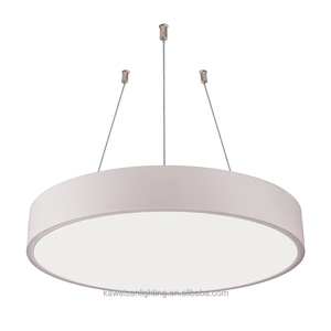 Nouveau diamètre créatif 750mm 30 "Led suspension pour hôtel salon cercle blanc cadre en aluminium linéaire LED lampes suspendues - Product Image 5